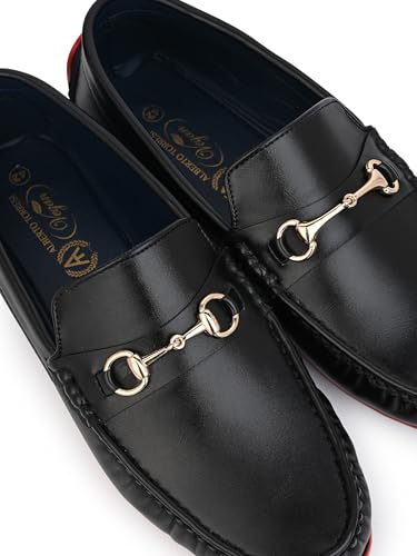 Image of ALBERTO TORRESI Synthetic Loafers - Trendy Anti-Slip Design - Vibrant Fashion Footwear for Men - Stylish Comfort with Traction, Non-Slip Sole for Safety