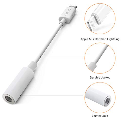 [Apple Mfi Certified] Lightning To 3.5 Mm Headphone Jack Adapter 2Pc Compatible With Iphone 13 Pro Max/12/11/Xr/Xs/8/8 Plus/7/7 Plus, Music Control & Calling Function,Support Ios 14,13,12,11 #TOP1