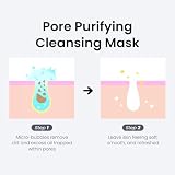 [The Skin House] Black Snail Bubble Mask 100 ml (3,4 fl.oz) kontrolująca pory maska oczyszczająca (2 w 1) kontrola zawartości oleju/bez parabenów, nietestowana na zwierzętach, koreańska pielęgnacja