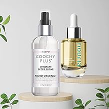 IntiMD Coochy Plus Intimate After Shave Protection Mist + Pre-Shave Elixir Moisturizer Oil Kit - HydroLock & Moisturizing Plus Continuous Hydration Reliefs Razor Burn Bump Ingrown Hair