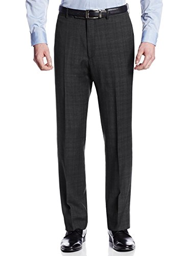 GN Luciano Men's Two Button 2 Piece Plaid Suit Jacket with Pant Trim-Fit3