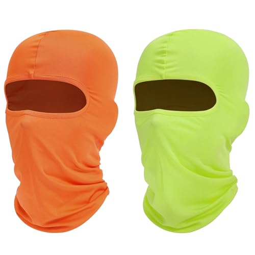 Image of ROXUN Balaclava Ski Mask, 2 Pack Summer Motorcycle UV Protection Shiesty | Cooling, UPF 50+, Unisex, Windproof, Face Mask, Neck Gaiter, Versatile Use