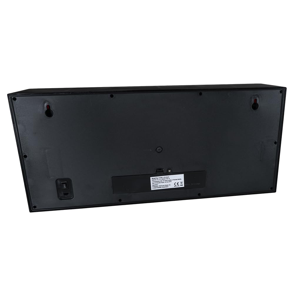 Ideen mit Herz Camino decorativo LED - Funzionamento a batteria - Nessun riscaldamento - Effetto fuoco / fiamma realistico - 45 x 10 x 20 cm con funzione timer (6 ore accesa, 18 ore spenta)