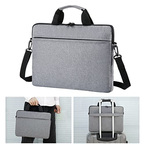 Laptop Bag 15.6inch Notebook Computer Briefcase Waterproof Shoulder Hand Carrying Case Grey4