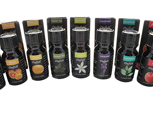 Care-Wert ® Duftöl 12 Flaschen a 10ml Gemischt Cover