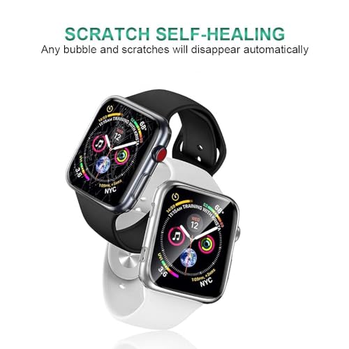 Image of BLACKSHEEP 2 Pack Membrane For Apple Watch 4 /5 / 6 / SE Series | 40mm Full Screen Coverage Flexible Watch Screen Protector with Easy Installation Kit
