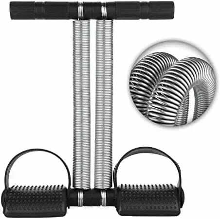 GymFreak New Tummy Trimmer Double Spring for Men & Women, Body tonner Ab Exerciser (Black)-picture-21