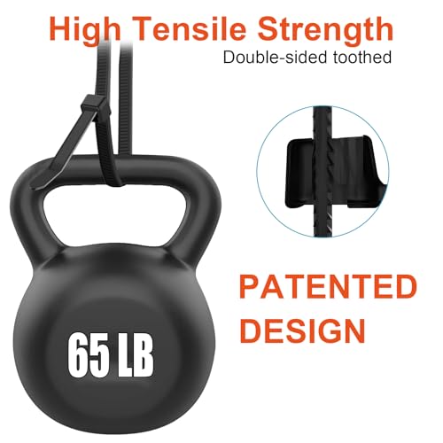 image for JIANYANG 8 Inch Zip Ties Double Sided Toothed (Bulk 1000 Pack Black),6