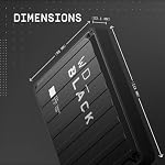 WD_BLACK 6TB P10 Game Drive, Portable External Hard Drive, Works with PlayStation, Xbox, & PC - WDBZ7D0060BBK-WESN