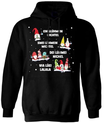 Weihnachtspullover - Glühwein Wichtel - Ugly Pullover, Hoodie lustig...