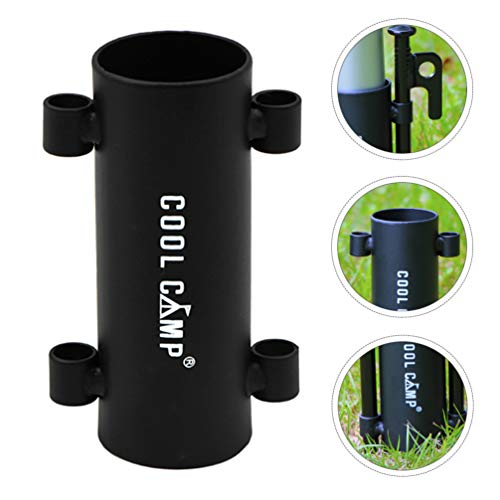 BESPORTBLE Suporte de vara de lona para acampamento de ferro para toldo, suporte de vara de lona, ba