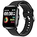 YONMIG Smartwatch, Reloj Inteligente Mujer Hombre con Oxigeno(SpO2), Pulsera Actividad Inteligente Impermeable 5ATM con Brújula Monitor de Sueño Contador Caloría Pulsómetros para Android y iOS (Negro)