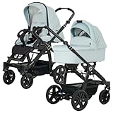 hartan kombikinderwagen test Bequemlichkeit: Mehrfach verstellbare Rückenlehne und Fußstütze