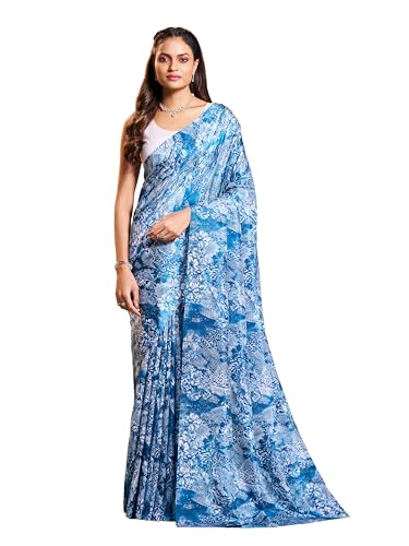 Image of Garden Vareli Art Silk Floral Print Saree
