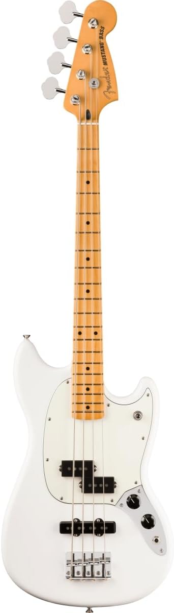 Fender Player II Mustang Bass PJ, Maple Fingerboard, Polar White