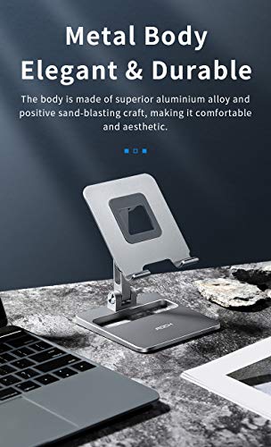 Suporte De Mesa Rock P/ iPhone / Galaxy / Celulares / Tablets / iPad Até 13 Polegadas