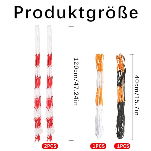 LiuHancsqd 4 bolsas de red para pelotas, red de baloncesto, bolsa de red de fútbol, bolsa de malla portátil de nailon para deportes, bolsa de voleibol, rugby, fútbol, baloncesto - imagen 2