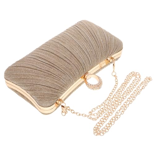 Pochette de cérémonie plissée en satin chic pour sublimer votre tenue de mariage
