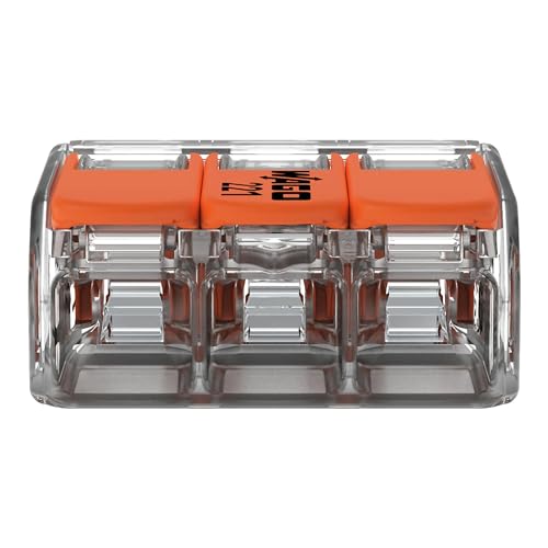 Kit Com 20 Conector Wago Emenda 3 Fios Mod 221-413