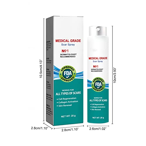 Scar Remove,Scar Remove Medical Grade Scar Spray,Etuih Scar Removal Spray,Acne Scar Treatment for Face, Acne Scars and Dark Spaot Remover, Gentle Skin Care for Acne Prone Skin (2PCS)