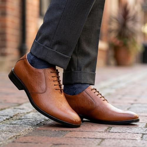 Image of Leatherful Formal Lace-up Derby Shoes for Men | Full Grain Leather | Office, Party, All Occassion | Genuine Leather | Smart Casual YKDB040