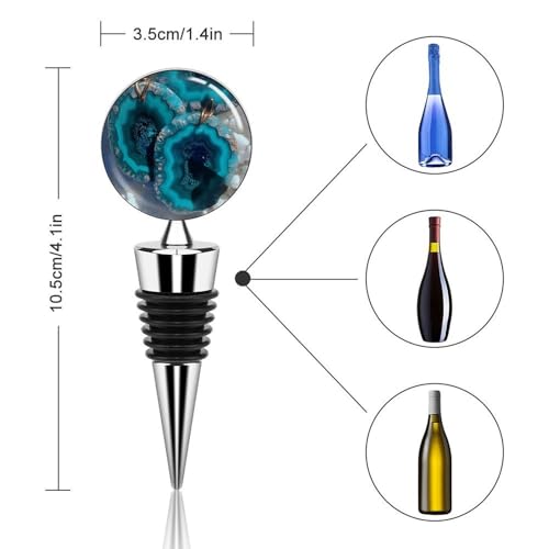 Bouchon de bouteille de vin réutilisable alliage zinc silicone - 3