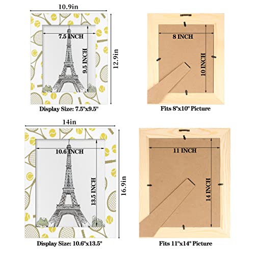 Yzrwebo Tennis Rackets 8X10 Picture Frame Sport Tennis Photo Picture Frame For Table Top Display And Wall Mounting Wood Picture Frame For All Family Home Office Decor #TOP1