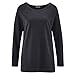 Produktbild HempAge Damen Langarm Shirt Hanf/Bio-Baumwolle, Black, Gr. XL