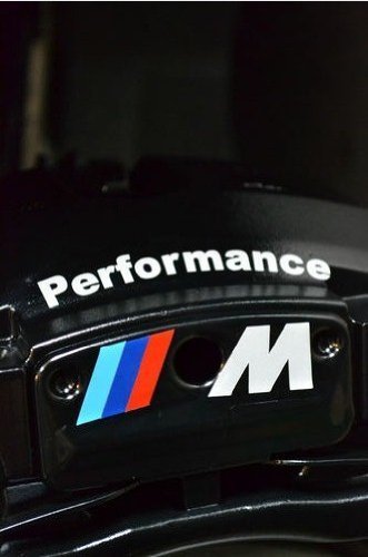 MYCXS M Performance Brake Caliper Decal Sticker Hi-Temp Premium Cast Vinyl for BMW