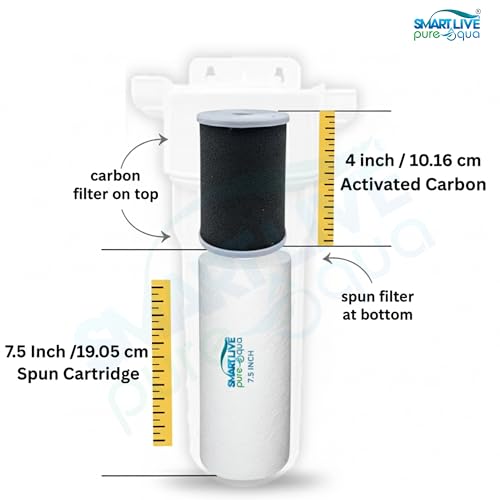 Image of Original Activated Carbon & 7.5-Inch Spun Pre Filter for Pureit Water Purifiers | High Performance Replacement Filters for Clean, Pure, and Safe Drinking Water | Improves Water Taste and Odor