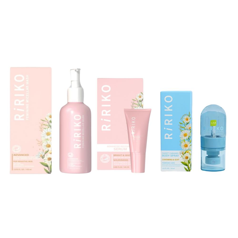 MorkongxFeminine Ririko Premium Set Feminine Care for Women Vanilla Caramel Scent Wash Nourishing Spart