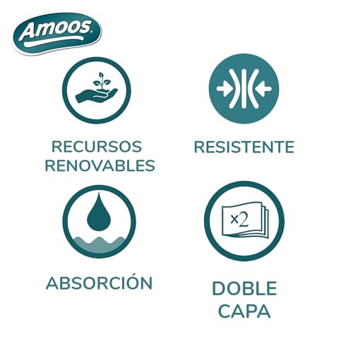 Papel multiusos 100% celulosa FSC Amoos resistente y absorbente 2