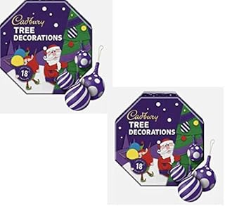 2 x Cadbury Milk Chocolate Tree Decorations 109g x 2 - Christmas Stocking Fillers