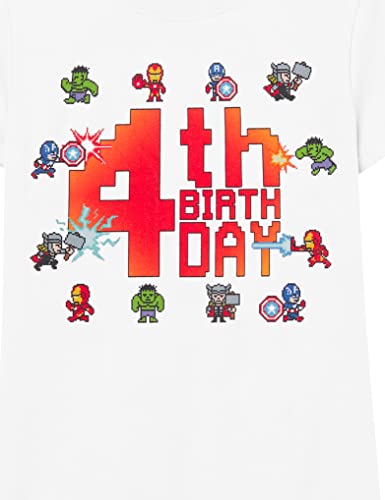 T-shirt Marvel 4 ans fille vêtement anniversaire manches courtes - 2
