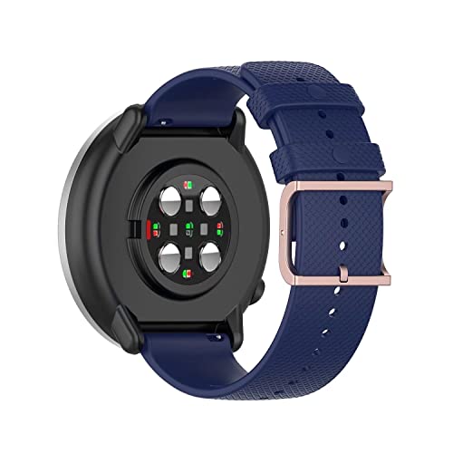 FTRONGRT Soft Silicone 20mm Watch Strap for Polar Ignite 2, Replacement Wristband Bands Bracelet for Polar Ignite 2.Midnight Blue - Image 2