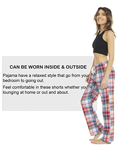 Womens Flannel Pajama Pants-Womens Lounge Pants Comfy Pajama Lounge Pants- 2 Pack (Available In Plus Size) #TOP5