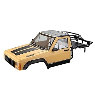 Keeda carrosserie crawler 1/10 cabine et cage arrière jaune