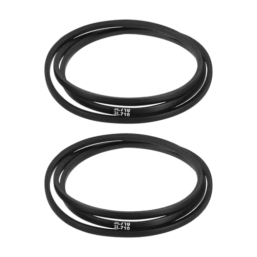 uxcell 2Pcs 3L710 Classic Wrapped Rubber V-Belt, 71"(1803mm) Outside Circumference, 3L Profile V Belt 3/8" Width 7/32" Height
