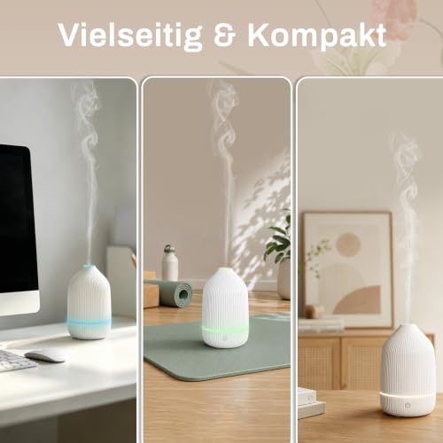 SZO Ultraschall Duftdiffusor 100ml Luftbefeuchter für Duftöle 7 LED-Farben – Bild 5