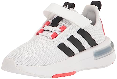 adidas Racer TR23 Sneaker, White/Core Black/Bright Red, 6.5 US Unisex Big Kid