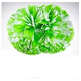 Paket Enthält:2 Stück Cheerleader Pompoms.Sie haben die Wahl zwischen 2 Größen(5Zoll 24×31cm;3.5Zoll 21×26cm) und insgesamt 20 Farben.Es kann Ihre verschiedenen Bedürfnisse erfüllen.