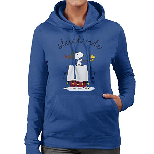 Peanuts Weihnachtspullover 30 Peanuts Sleigh Ride Christmas Women's Hooded Sweatshirt
