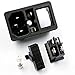 DINGGUANGHE-CUP Industrial Switches Rocker Switch Fused IEC320 C14 Inlet Power Socket Fuse Switch Connector Plug Connector (Color : Black)
