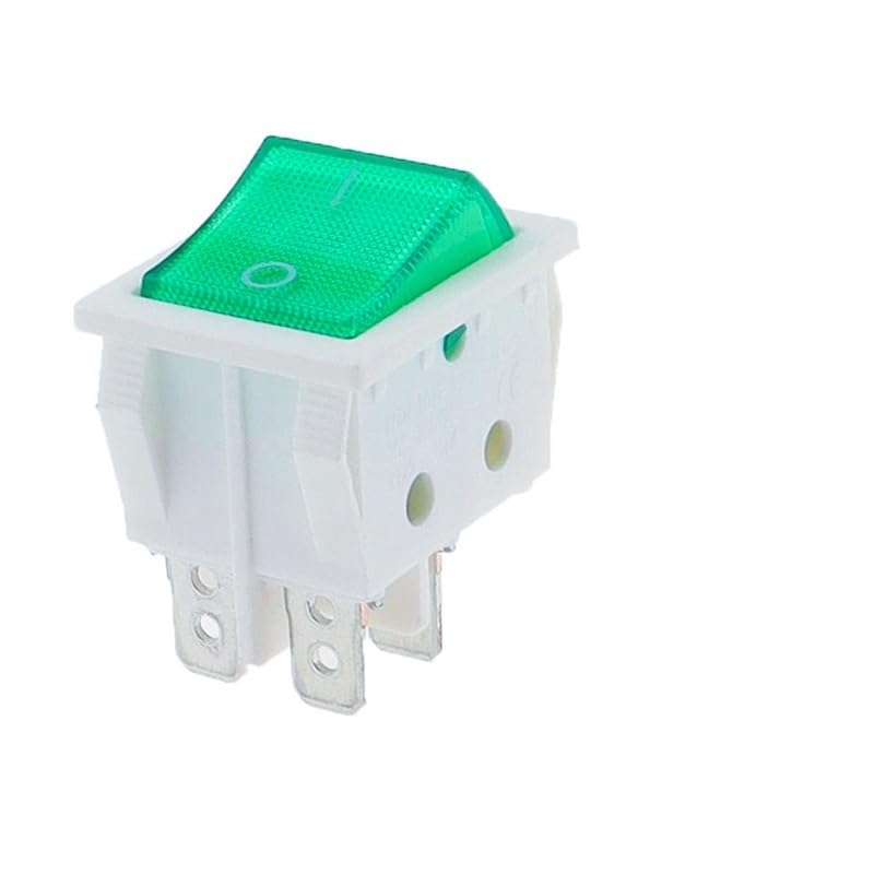 POWTAXBJGD 1 PCS,30A 250V AC High Current,ON/Off,Special for Eelding Machine,KCD4,Sterling Silver Point,Rocker Power Button Switches(2)