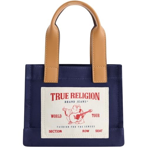 Image of True Religion Tote Bag, Women's Mini Travel Shoulder Bag with Adjustable Strap