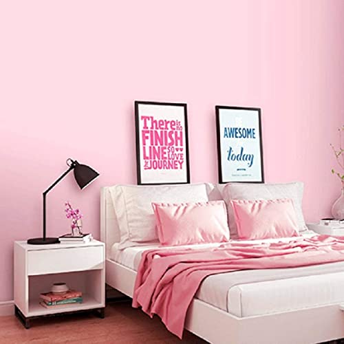 Image of practicalWs Pink Self-Adhesive Wallpaper Film Stick Paper Easy to Apply | Peel and Stick Wallpaper Shelf Liner Table and Door Reform Wall paper