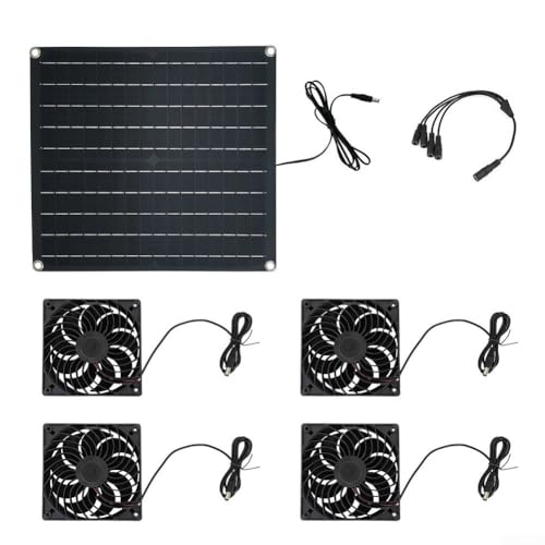 Ventilateur d'extraction solaire 25W kit de ventilation étanche IP65