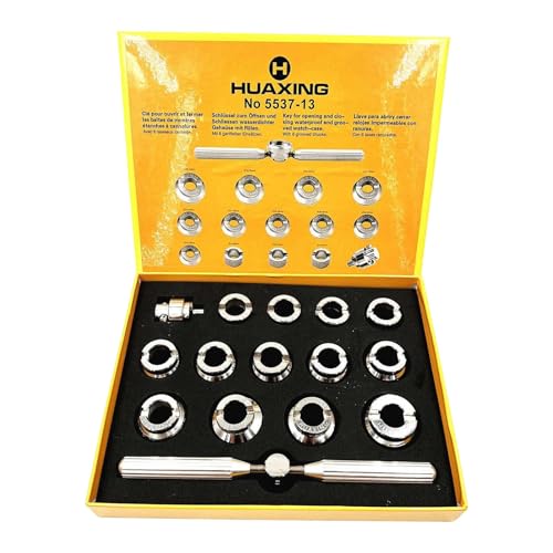 Hellery Kit de Herramientas de Reparación Y Extracción de Tapa Trasera con Troqueles para Abrir Cajas de Relojes