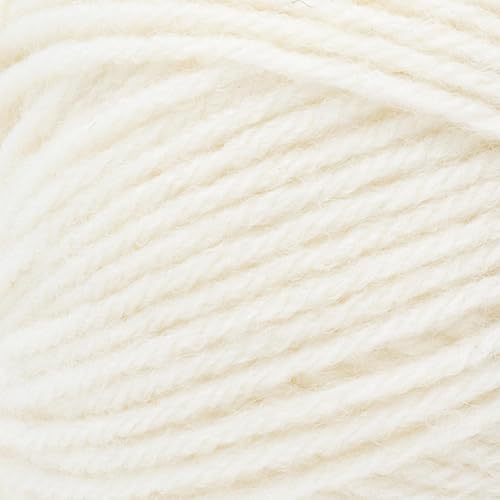 Image of Lion Brand Yarn, Wool-Ease DK Crochet & Knit Yarn, Cream, Off White, 3 Pack | Classic DK Weight Wool Acrylic Blend Knit & Crochet Fiber for Warm Blankets, Light Sweaters, Fall & Winter Hats