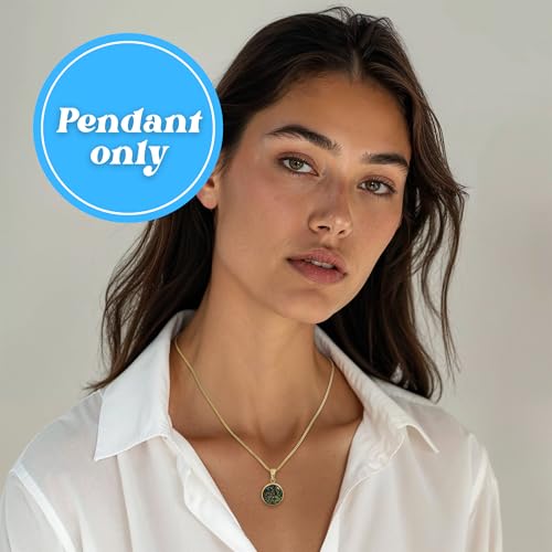 14K Gold Gemstone Necklace for Women - Solid Gold Necklace - Gold Pendant Necklace - Gold Formal Necklaces - Gold Gemstone Necklace - Gold Wedding Jewelry - Gemstone Jewelry2